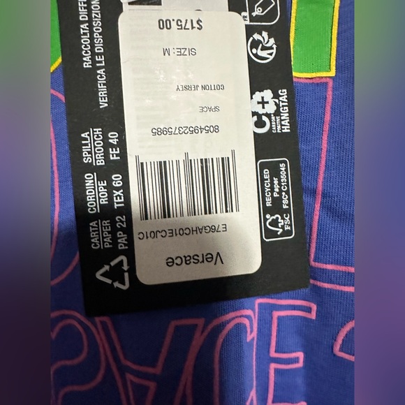 Men’s BRAND NEW oversized Versace Jeans coutour T-shirt in Medium - Picture 3 of 3